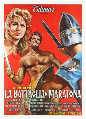 La battaglia di Maratona movie posters (1959) metal framed poster