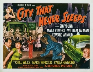City That Never Sleeps movie posters (1953) tote bag