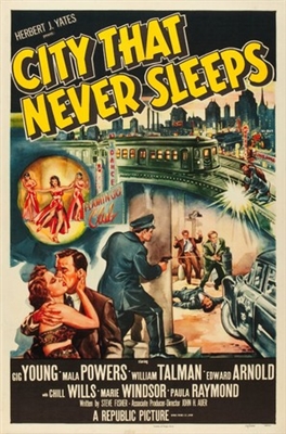 City That Never Sleeps movie posters (1953) tote bag