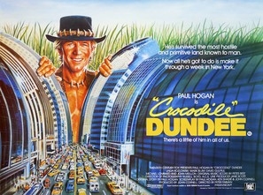 Crocodile Dundee movie posters (1986) wood print