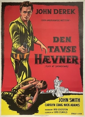 Fury at Showdown movie posters (1957) poster with hanger