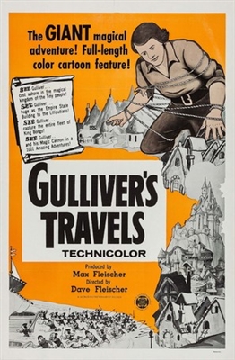 Gulliver's Travels movie posters (1939) wooden framed poster