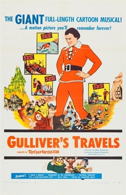 Gulliver's Travels movie posters (1939) metal framed poster