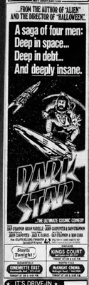 Dark Star movie posters (1974) sweatshirt
