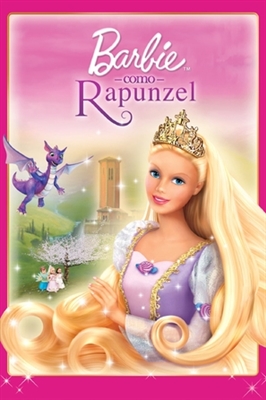 Barbie As Rapunzel movie posters (2002) wooden framed poster