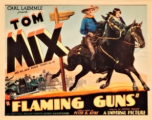 Flaming Guns movie posters (1932) wooden framed poster