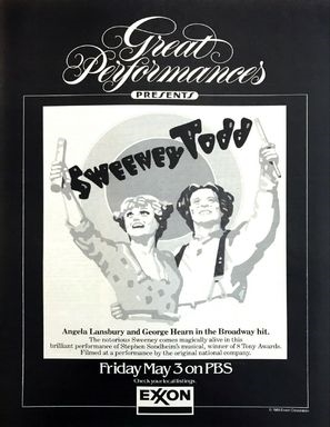 Sweeney Todd: The Demon Barber of Fleet Street movie posters (1982) wooden framed poster