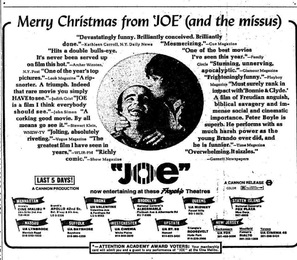 Joe movie posters (1970) wood print