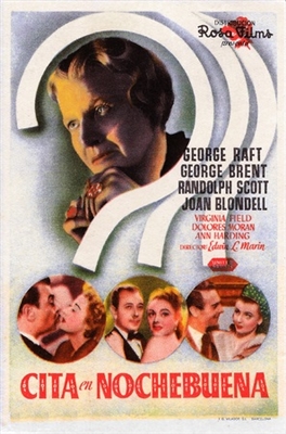 Christmas Eve movie posters (1947) canvas poster
