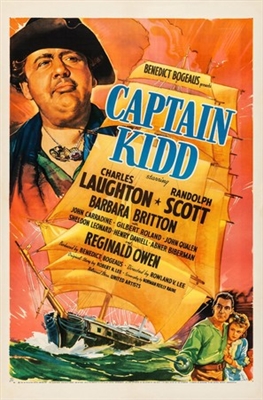 Captain Kidd movie posters (1945) wooden framed poster