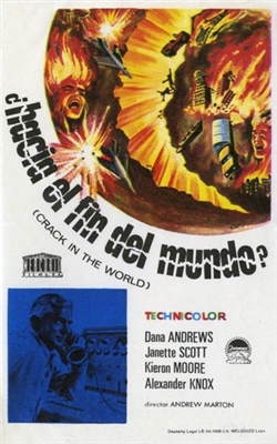Crack in the World movie posters (1965) pillow