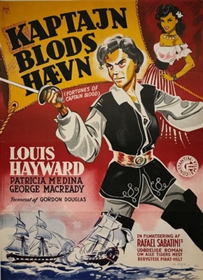 Fortunes of Captain Blood movie posters (1950) canvas poster
