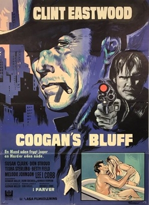 Coogan's Bluff movie posters (1968) wood print