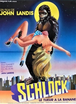 Schlock movie posters (1973) metal framed poster