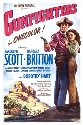 Gunfighters movie posters (1947) wood print