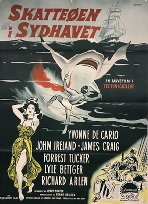 Hurricane Smith movie posters (1952) wood print