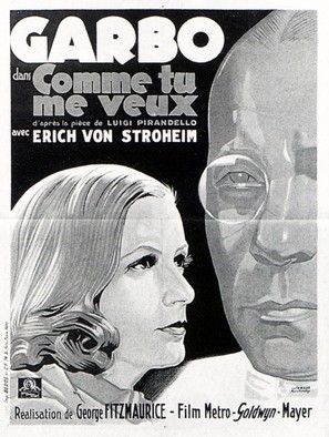 As You Desire Me movie posters (1932) canvas poster
