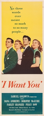 I Want You movie posters (1951) sweatshirt