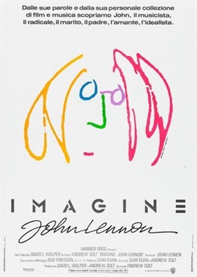 Imagine: John Lennon movie posters (1988) poster with hanger