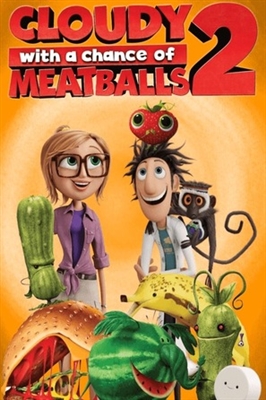 Cloudy with a Chance of Meatballs 2 movie posters (2013) wooden framed poster