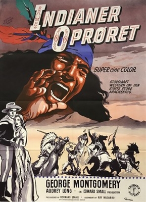 Indian Uprising movie posters (1952) canvas poster