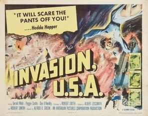 Invasion USA movie posters (1952) wooden framed poster