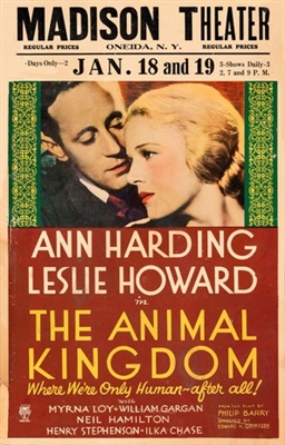 The Animal Kingdom movie posters (1932) pillow