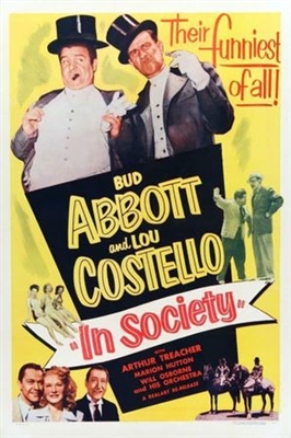 In Society movie posters (1944) poster with hanger