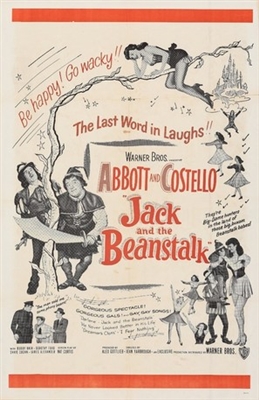 Jack and the Beanstalk movie posters (1952) wood print