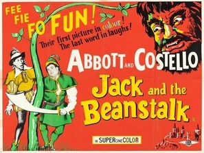 Jack and the Beanstalk movie posters (1952) wood print
