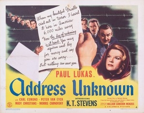Address Unknown movie posters (1944) hoodie