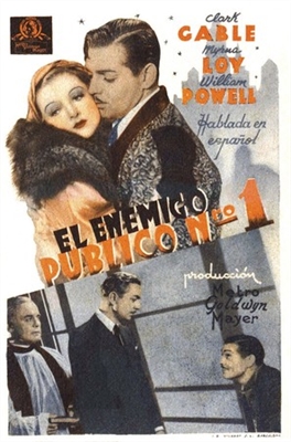 Manhattan Melodrama movie posters (1934) wooden framed poster