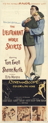 The Lieutenant Wore Skirts movie posters (1956) wood print
