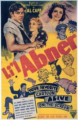 Li'l Abner movie posters (1940) wood print