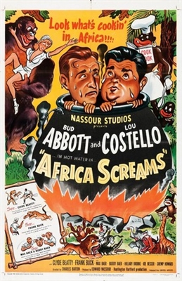 Africa Screams movie posters (1949) wood print