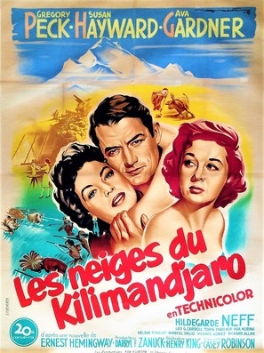 The Snows of Kilimanjaro movie posters (1952) wood print