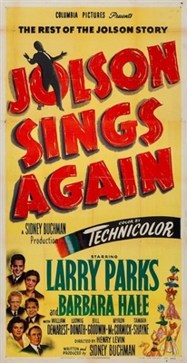 Jolson Sings Again movie posters (1949) canvas poster