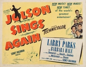 Jolson Sings Again movie posters (1949) poster with hanger