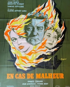 En cas de malheur movie posters (1958) Stickers MOV_1838978