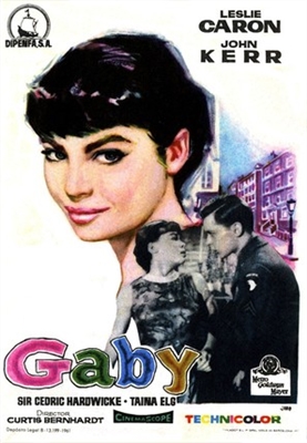 Gaby movie posters (1956) wood print