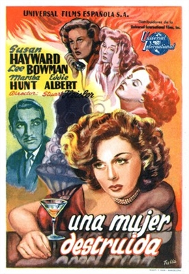 Smash-Up: The Story of a Woman movie posters (1947) wood print