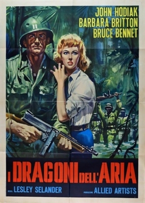Dragonfly Squadron movie posters (1954) wood print