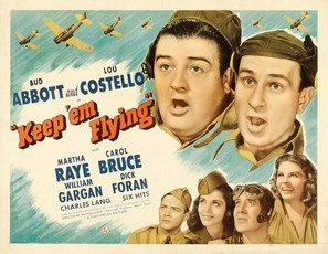 Keep 'Em Flying movie posters (1941) wood print