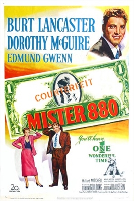Mister 880 movie posters (1950) pillow