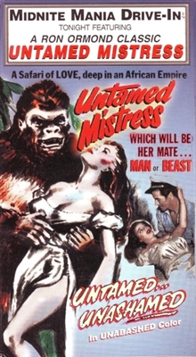 Untamed Mistress movie posters (1956) pillow