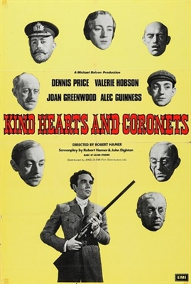 Kind Hearts and Coronets movie posters (1949) wood print