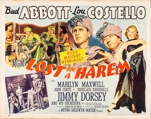 Lost in a Harem movie posters (1944) wood print