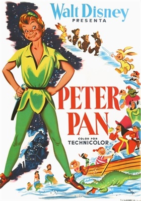 Peter Pan movie posters (1953) t-shirt