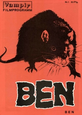Ben movie posters (1972) wood print