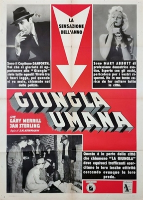 The Human Jungle movie posters (1954) poster with hanger